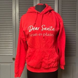 Christmas Hoodie! Dear Santa I Can Explain Adult Small